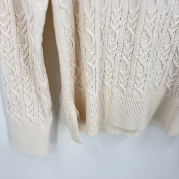 Barbour Hampton Knit Cable Knit Pullover Crew Neck Sweater Size 8 - Picture 3 of 6